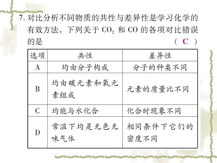 秋九级化学上册第二部分期末复习攻略综合专题八碳和碳的氧化物课件新新人教版092019_第5页