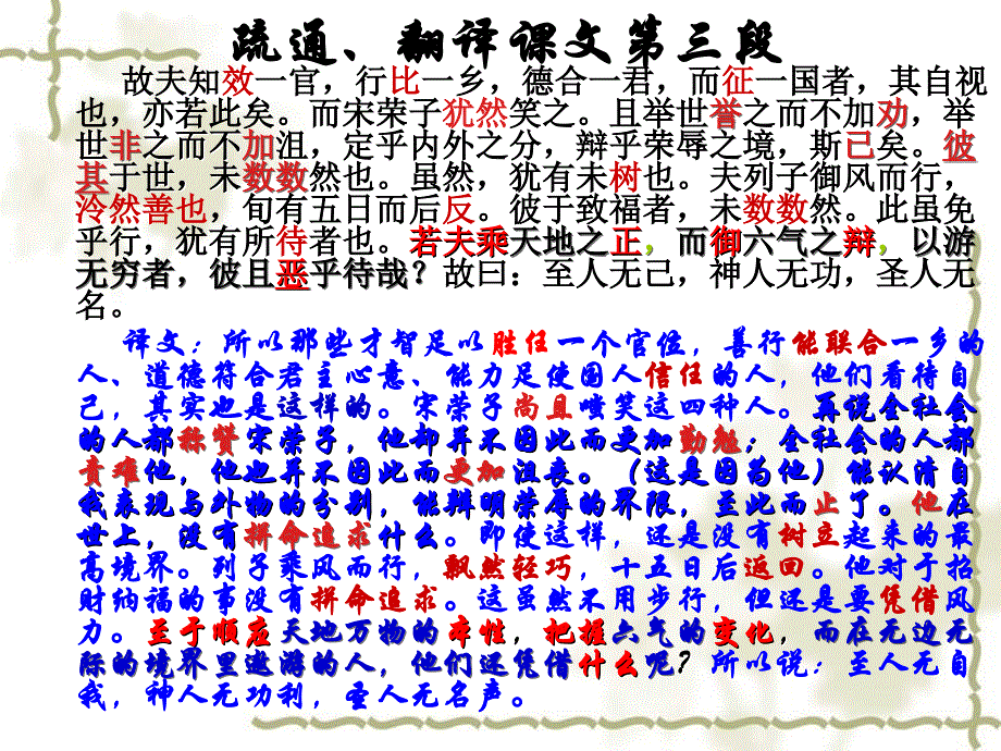 高中语文 第四单元之《逍遥游》课件3 粤教必修2_第4页