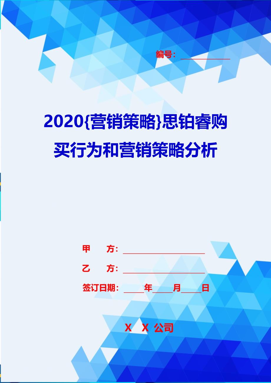 2020{营销策略}思铂睿购买行为和营销策略分析_第1页