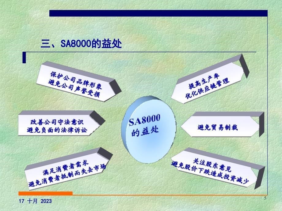 SA8000社会责任管理体系标准 培训课件_第5页