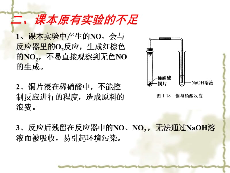 湖南省泪罗一中中学化学 铜和稀硝酸反应实验的改进1创新大赛课件_第4页