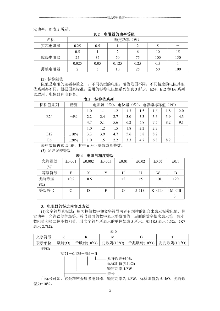 常用电子元件资料精编版_第2页