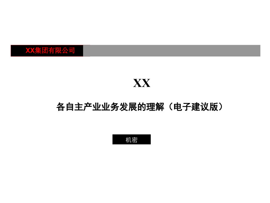 xx集团战略－现有业务分析分报告电子(1)精编版_第1页