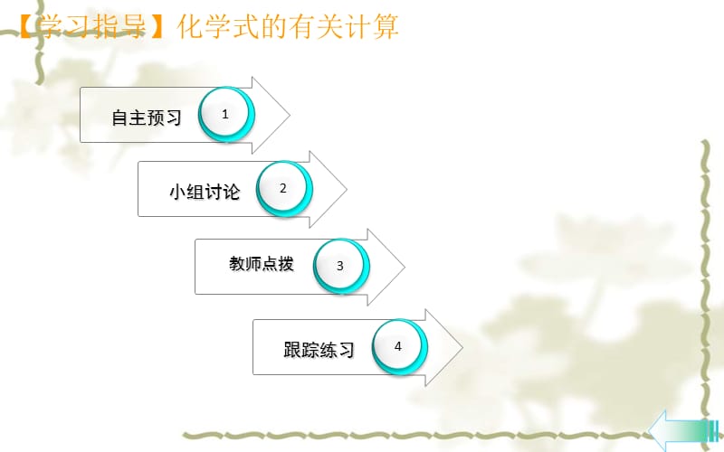 秋九级化学上册 第四单元 自然界的水 课题4 化学式与化合价 第3课时 化学式的有关计算导学课件 （新）新人教版_第2页