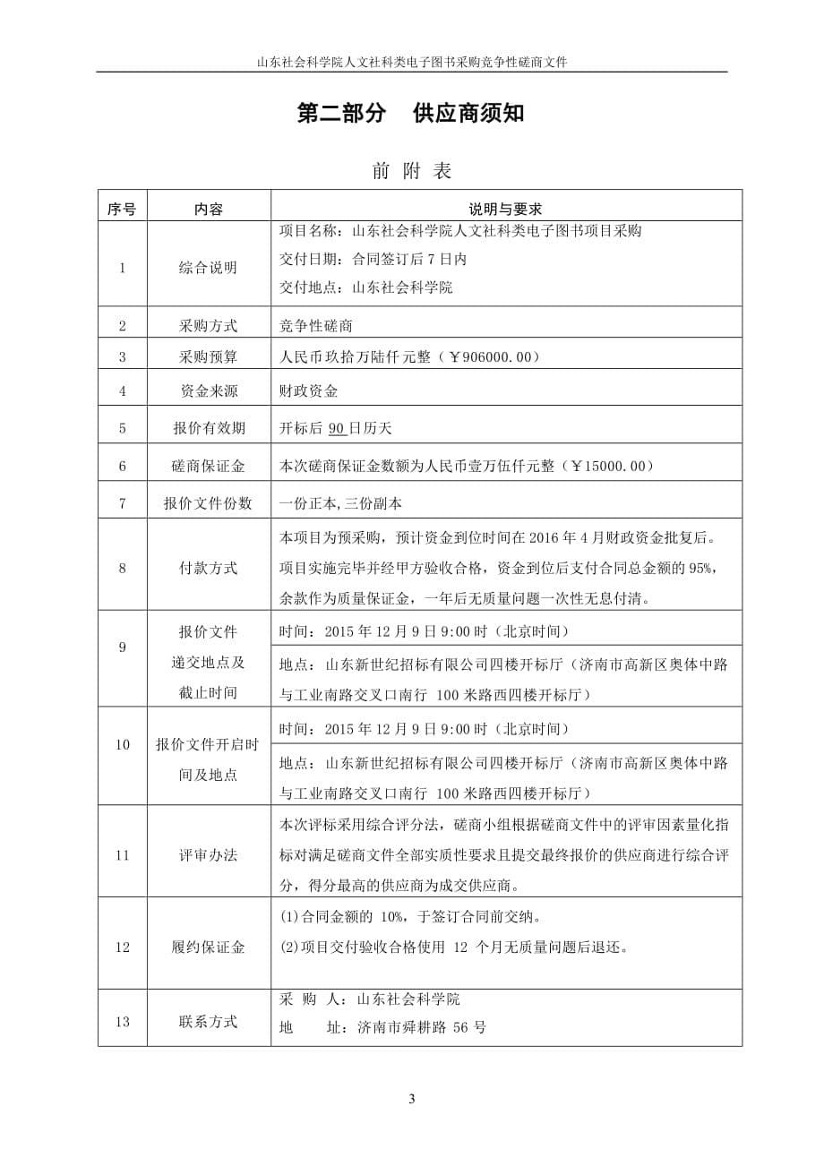 山东社会科学院人文社科类电子图书采购竞争性磋商文件精编版_第5页