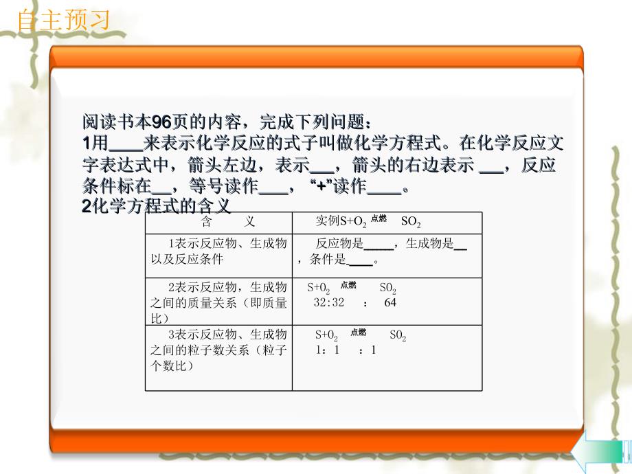 （全国通用）九级化学上册 第五单元 化学方程式 课题1 质量守恒定律 第2课时 化学方程式课堂导学课件 （新）新人教版_第4页