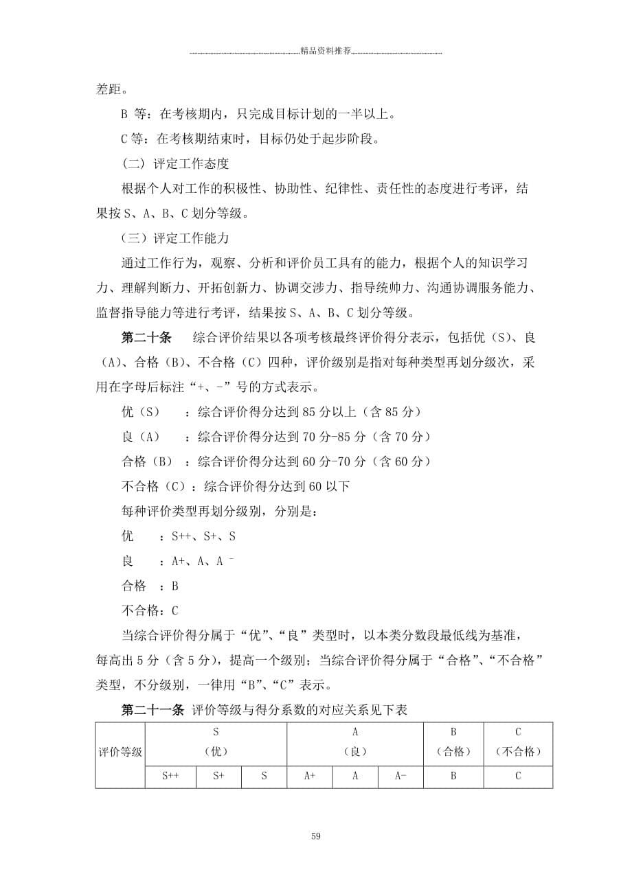 山东XX积成电子股份有限公司绩效考核体系（DOC 31页）(1)精编版_第5页