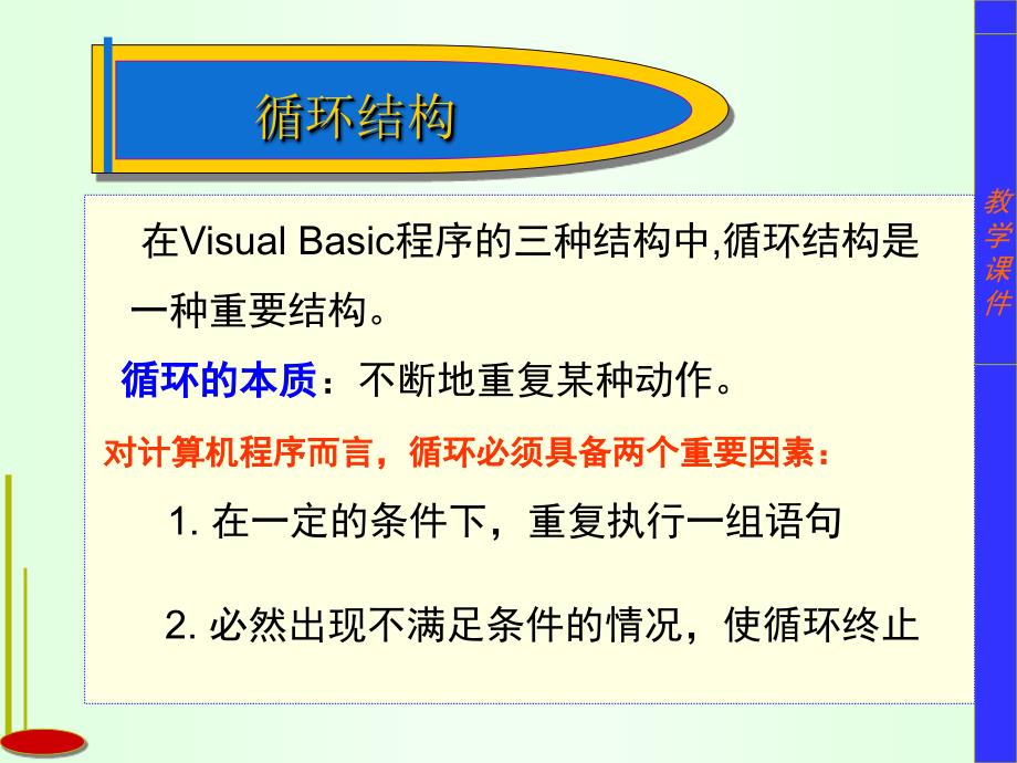 VB教程---循环结构分析课件_第1页