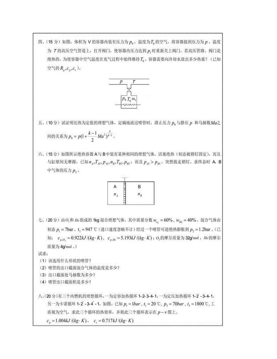 (NEW)南京航空航天大学《817工程热力学》历年考研真题汇编_第5页