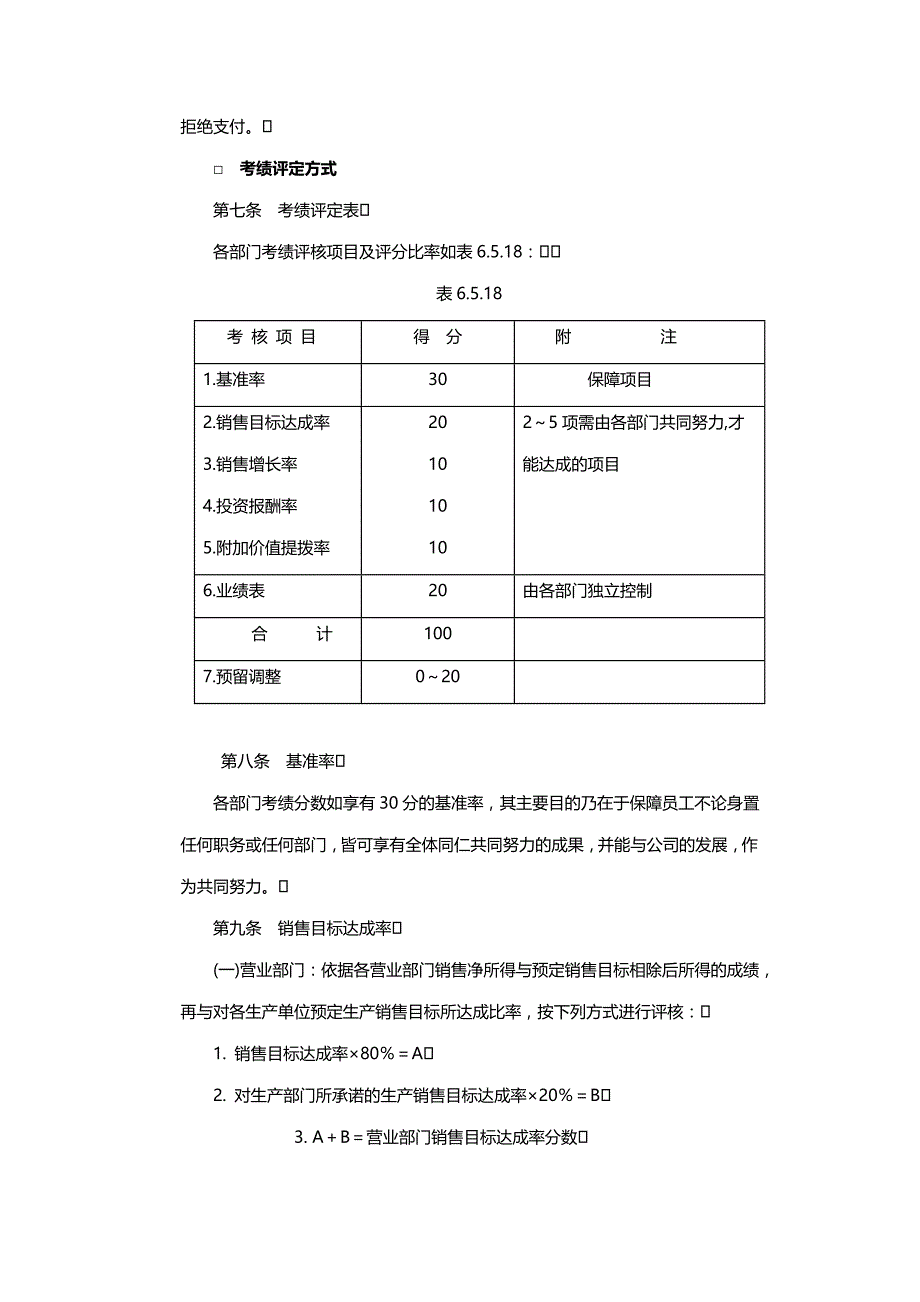 2020{销售管理}家电制造业绩效奖金_第3页