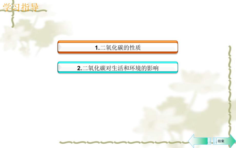 秋九级化学上册 第六单元 碳和碳的化合物 课题3 二氧化碳和一氧化碳 第1课时 二氧化碳导学课件 （新）新人教版_第2页