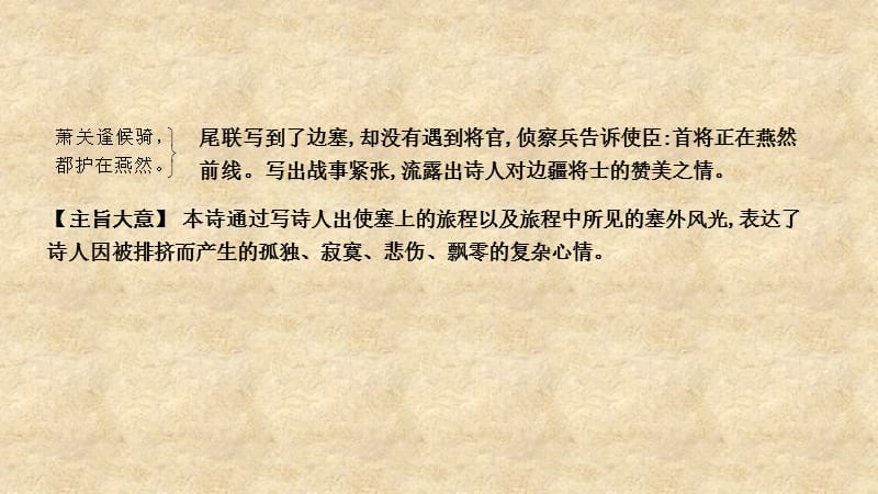 2019中考语文总复习 第一部分 教材基础自测 八上 古诗文 唐诗五首 使至塞上课件 新人教版_第3页