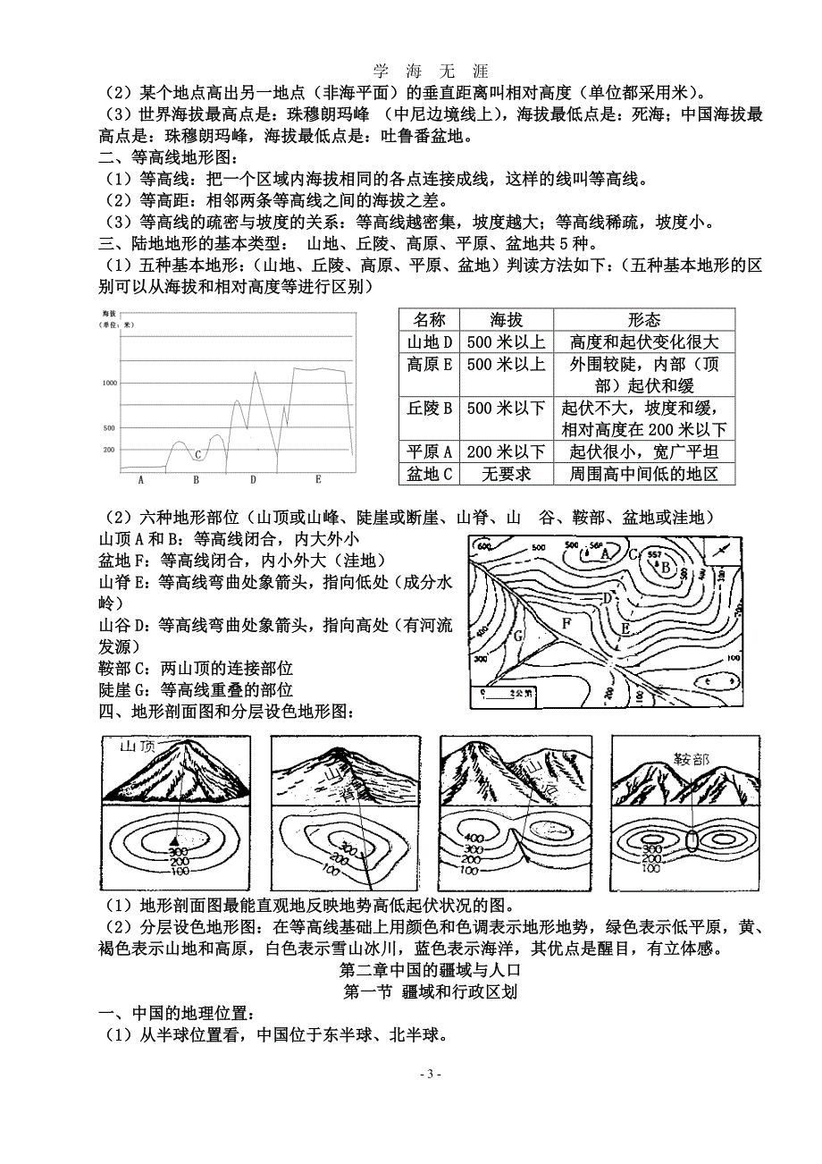 初中地理复习提纲(全)（2020年7月整理）.pdf_第3页