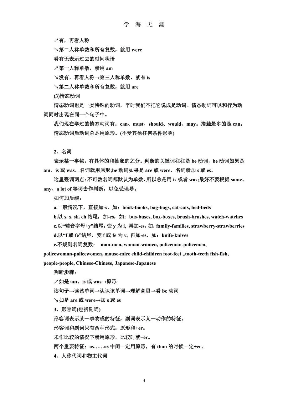 小升初英语知识点（2020年7月整理）.pdf_第4页