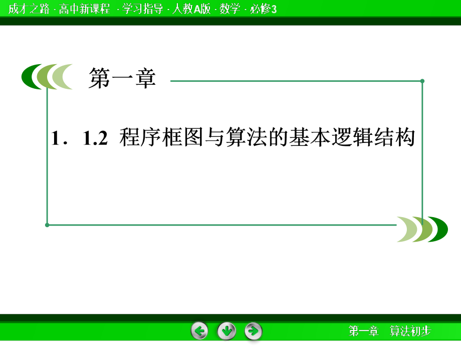 《成才之路》高一数学（人教A版）必修课件：---程序框图、顺序结构_第4页