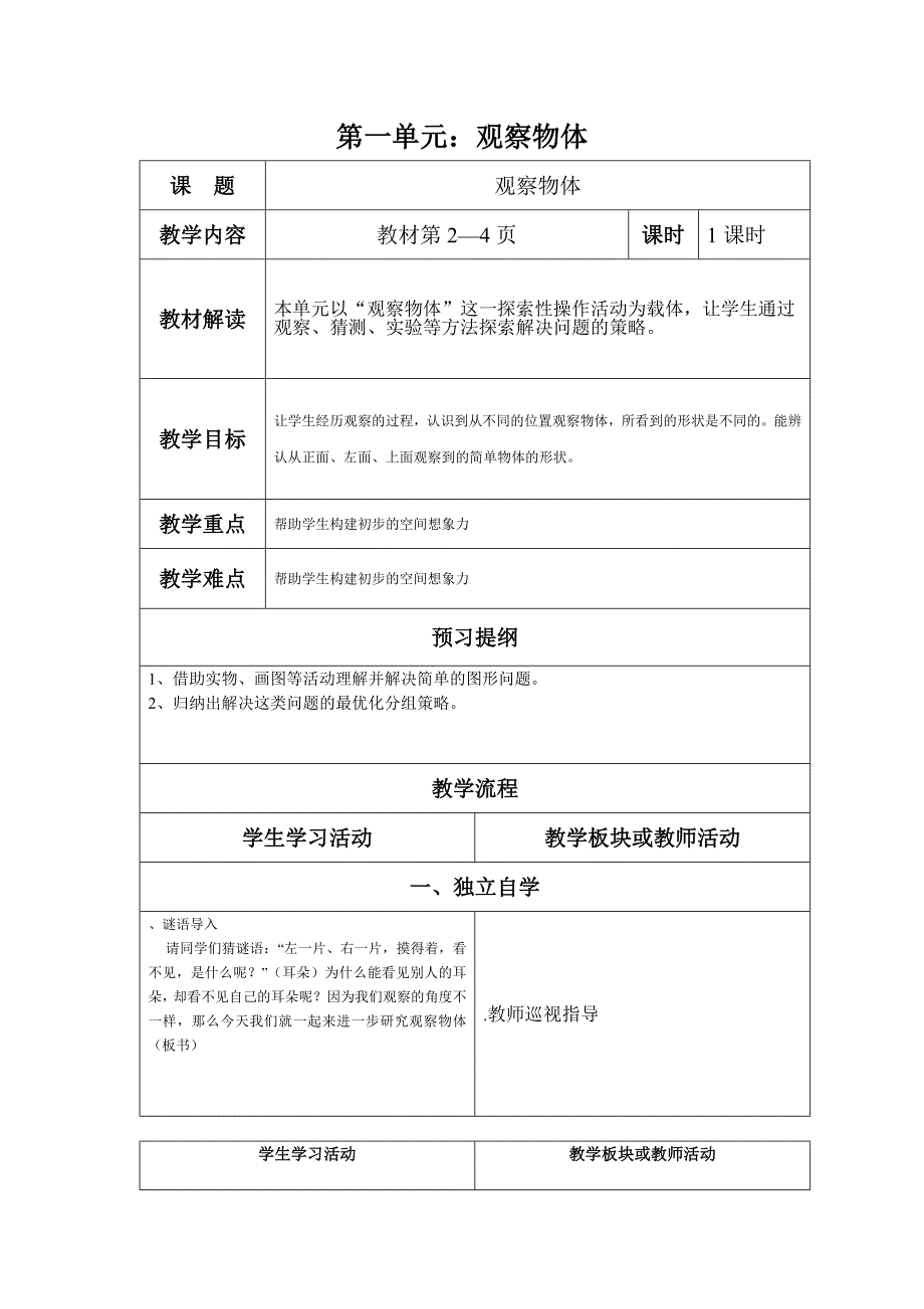 2020年人教版五年级下学期第十册数学集体备课教案_第1页