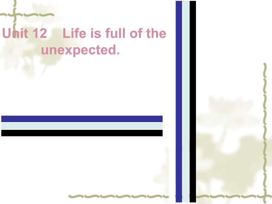 秋九级英语全册 Unit 12 Life is full of the unexpected Thursday复现式周周练课件 （新）人教新目标_第1页