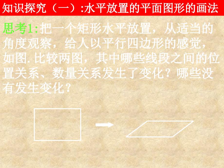 湖南省师大附中高一数学（1.23空间几何体的直观图）课件新人教版必修2_第4页