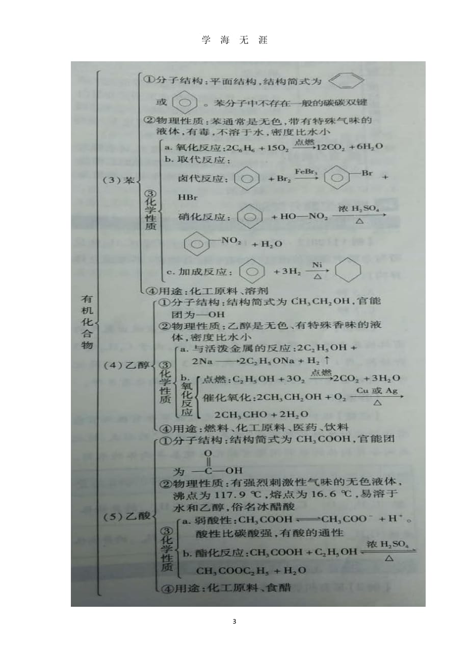 高中化学必修二知识框架（2020年7月整理）.pdf_第3页