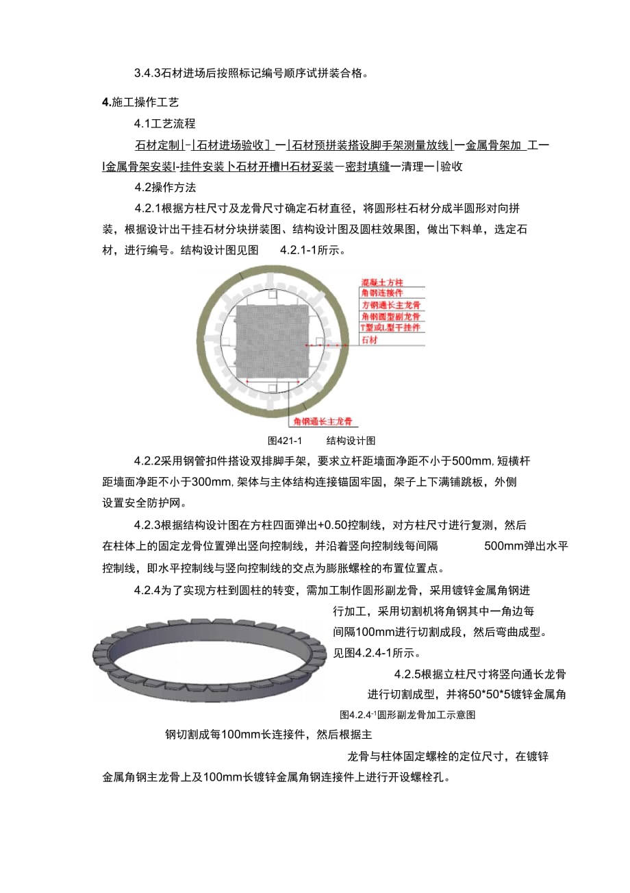 202X年干挂石材圆柱施工工艺标准_第2页