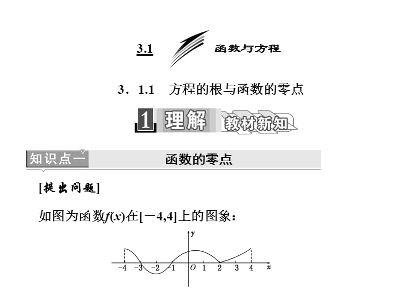 人教A高中数学必修一课件第三章31311方程的根与函数的零点_第2页