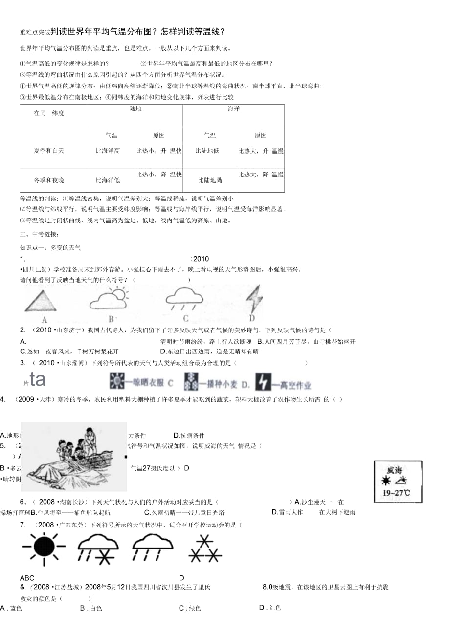 202X年天气和气候气温和降水的分布_第2页