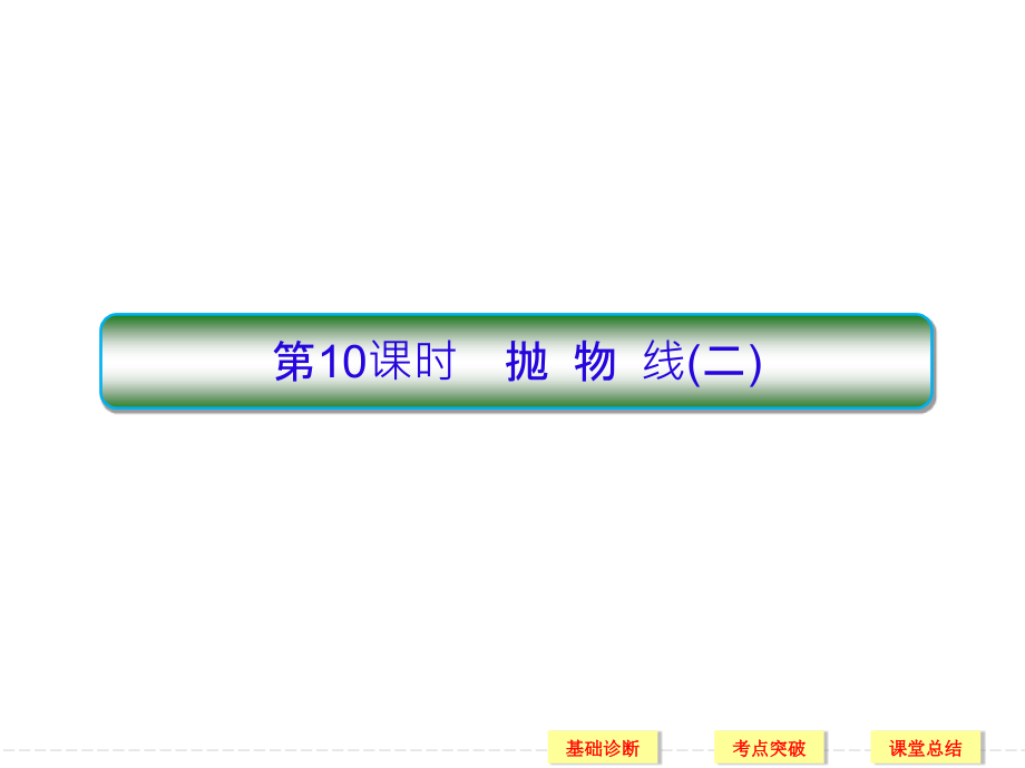 高三新课标数学理总复习课件第九章解析几何910_第1页