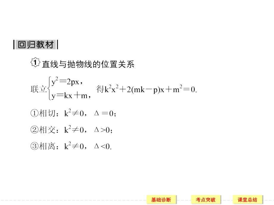 高三新课标数学理总复习课件第九章解析几何910_第3页