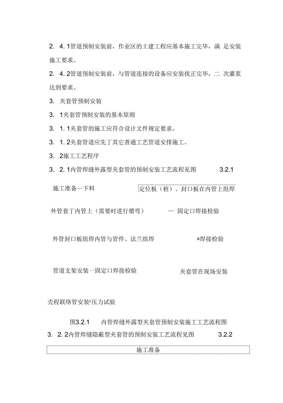 202X年夹套管预制安装施工工艺标准_第2页