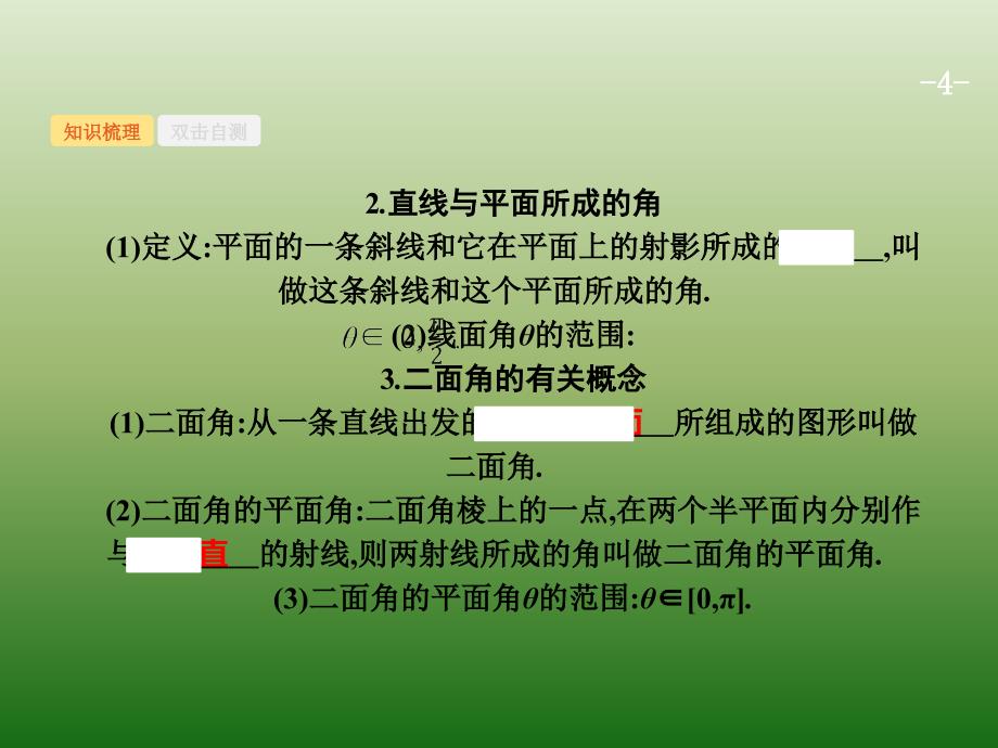 高中数学人教A浙江一轮参考课件84直线平面垂直的判定与性质_第4页