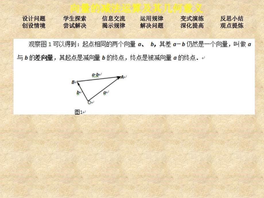 秋高中数学 2.2.2向量的减法运算及其几何意义课件 新人教版A必修4_第5页