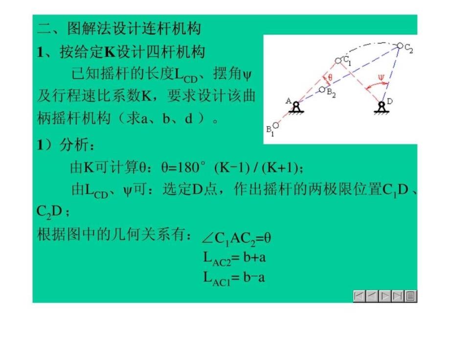 平面四杆机构的设计课件_第3页