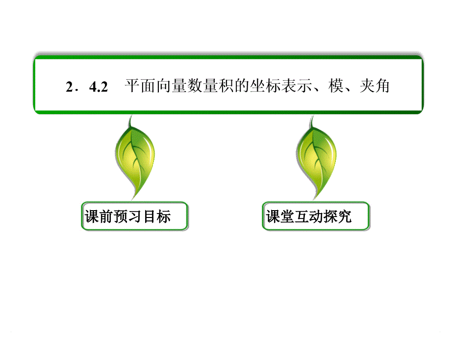 新课标高一数学必修4课件第二章平面向量242_第3页