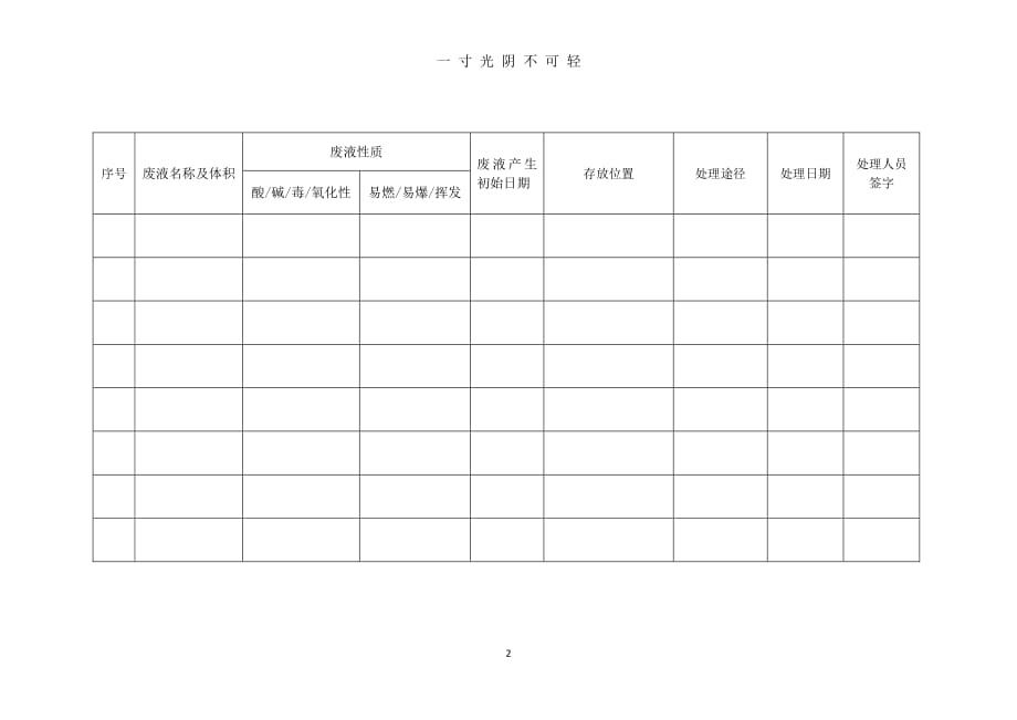 实验室废液处理台账（2020年8月整理）.pdf_第2页