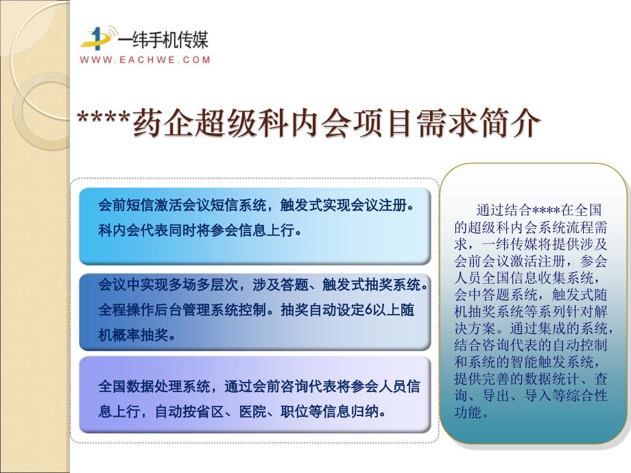 {医疗药品管理}医药企业科内会等短信系统执行方式介绍_第4页