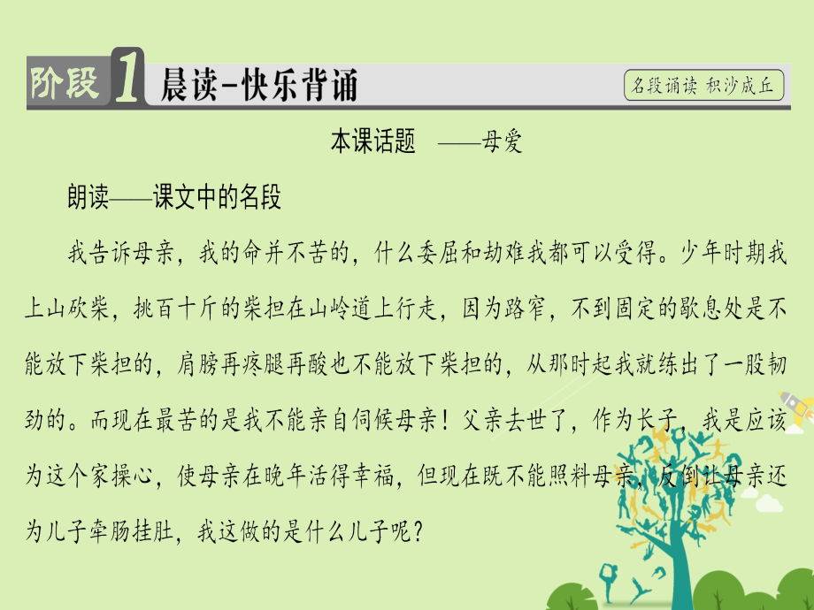 高中语文第一单元至爱至情2我不是个好儿子课件鲁人版必修3_第2页