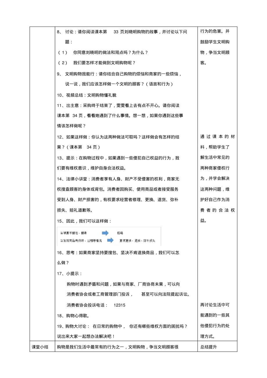 部编人教版四年级下册道德与法治买东西的学问第二课时教案_第2页