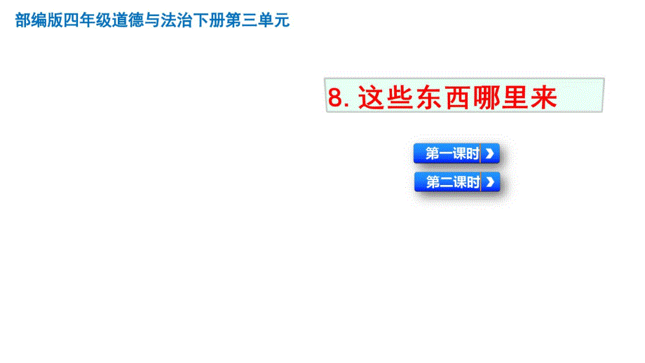 部编人教版四年级下册道德与法治这些东西哪里来课件_第2页