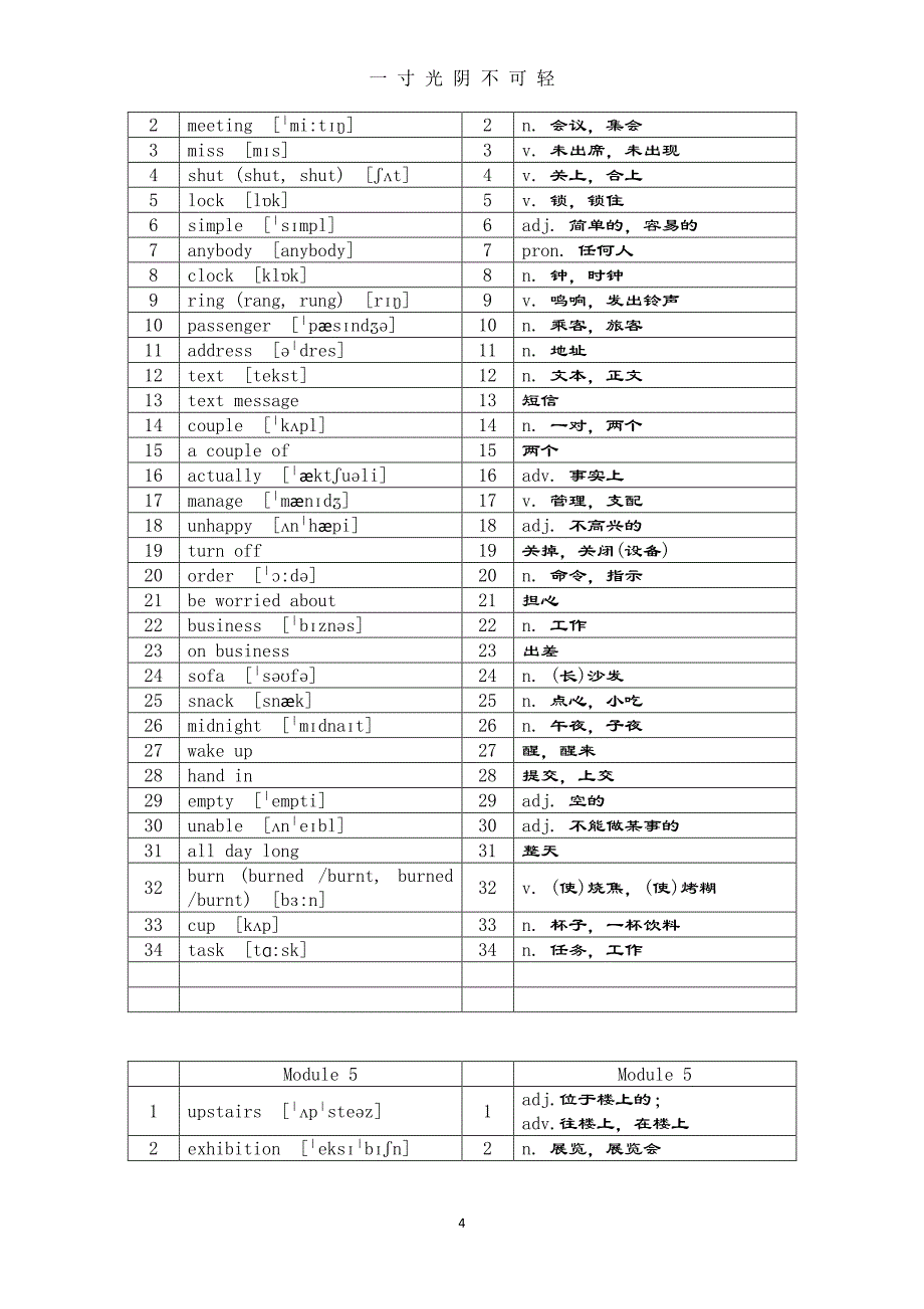 九上英语单词表(外研版)（整理）.pdf_第4页