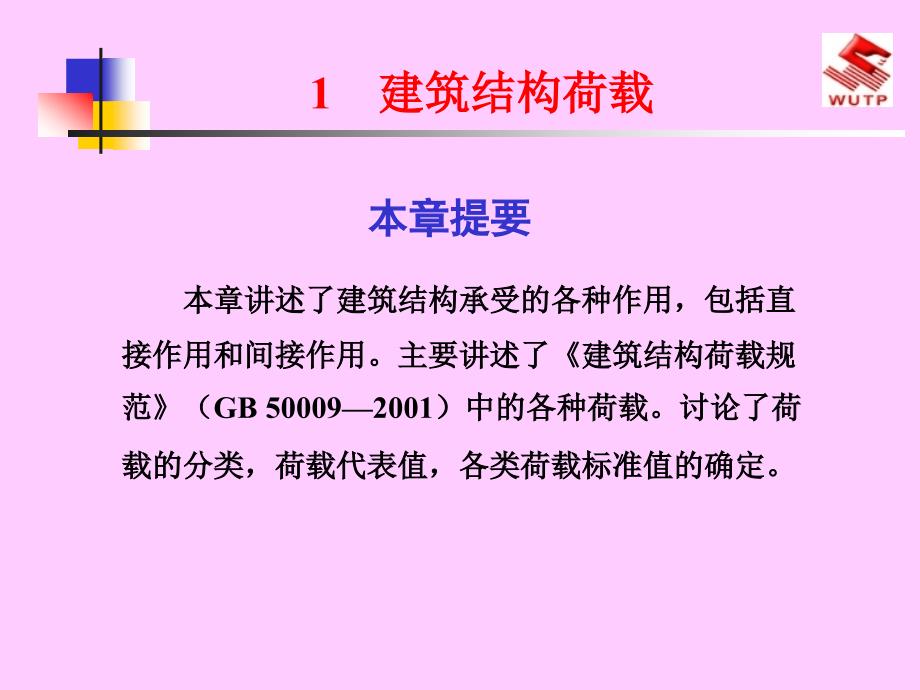 {企业管理制度}建筑结构荷载规范讲解_第1页