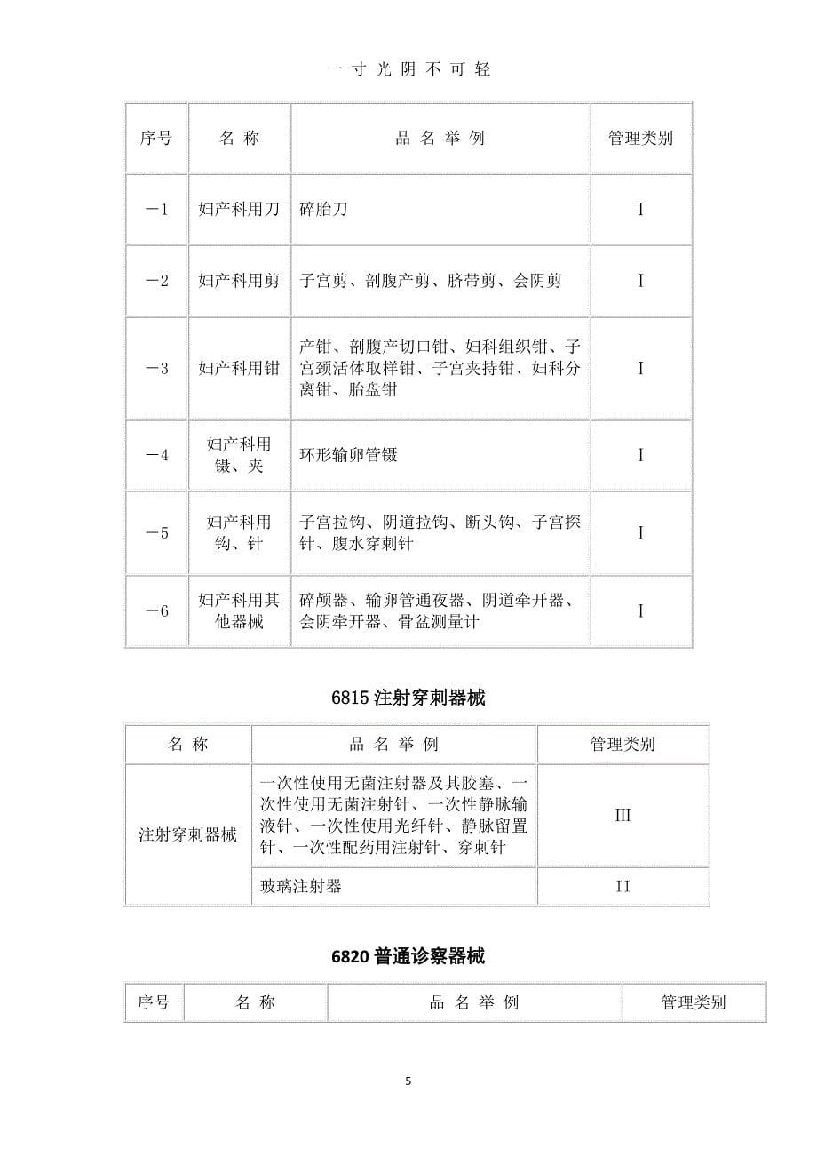 国内医疗器械经营范围查询（2020年8月整理）.pdf_第5页