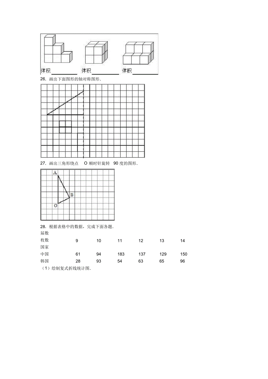 苏教版数学五年级下学期期末测试卷(新审定教材)(20200802163244)_第3页