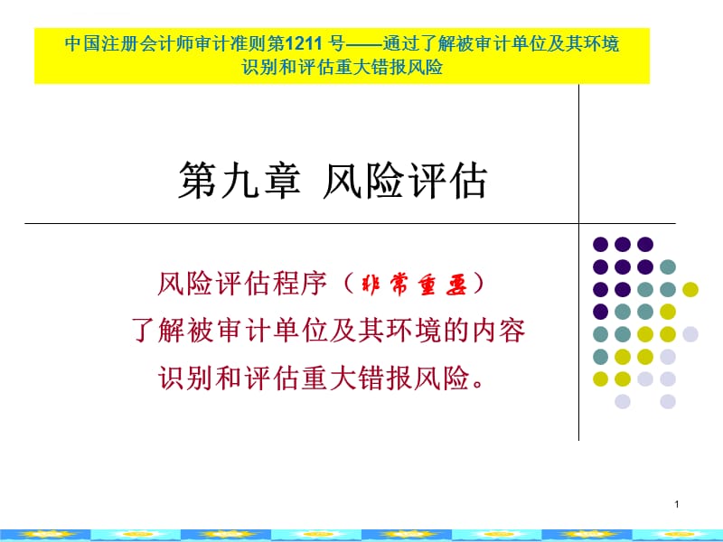 第九章风险评估ppt课件_第1页