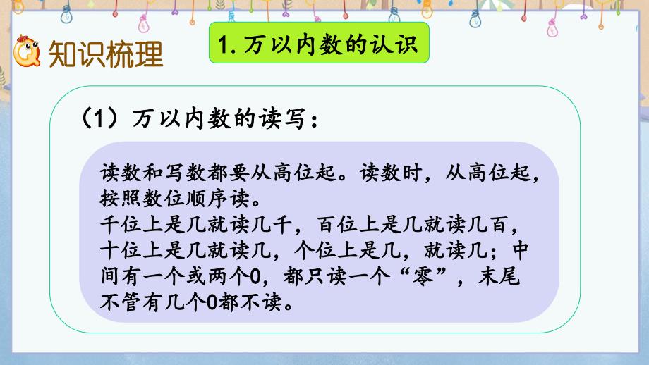 冀教版小学数学三年级上册《 1.7 整理与复习》教学课件_第4页