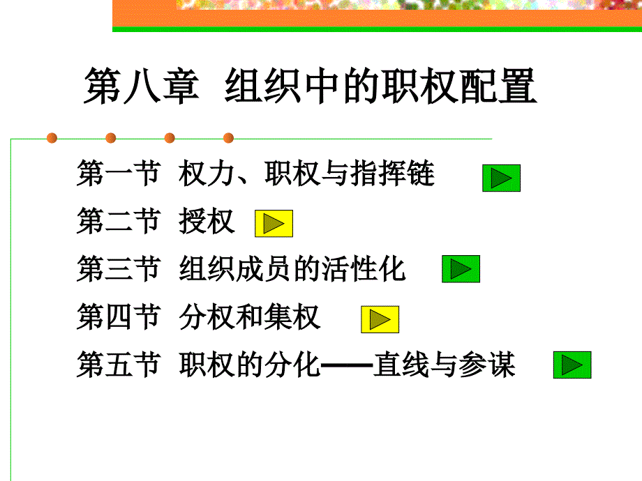 {企业组织设计}组织中的职权配置概述PPT54页_第1页