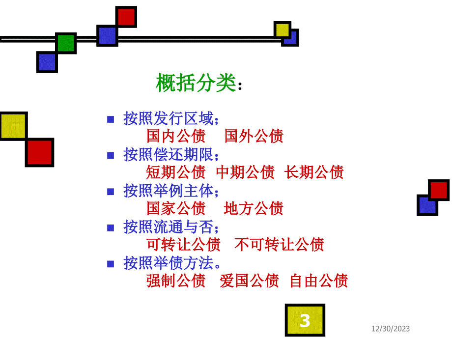 第九章公债的运用与管理课件_第3页