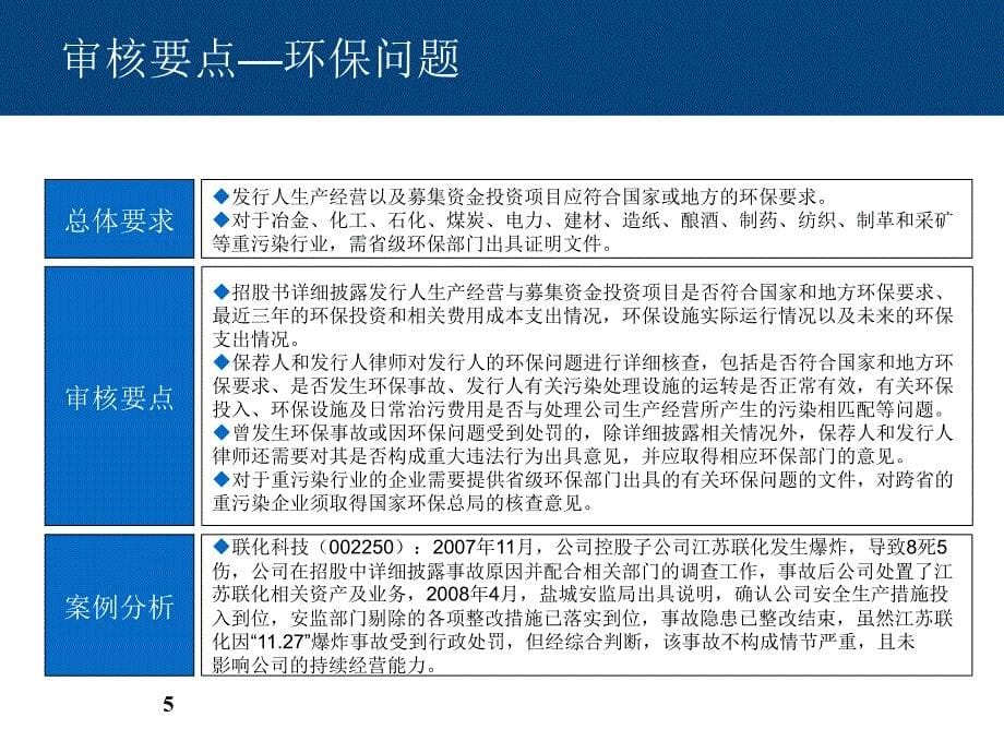 {企业上市筹划}上市融资4审核重点及否决原因_第5页