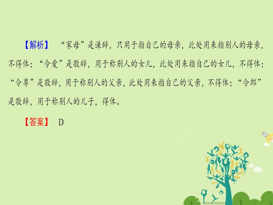 高中语文第4单元你是谁我是谁单元复习课注意谦敬遣词恰如其分课件鲁人版选修《语言的运用》_第3页