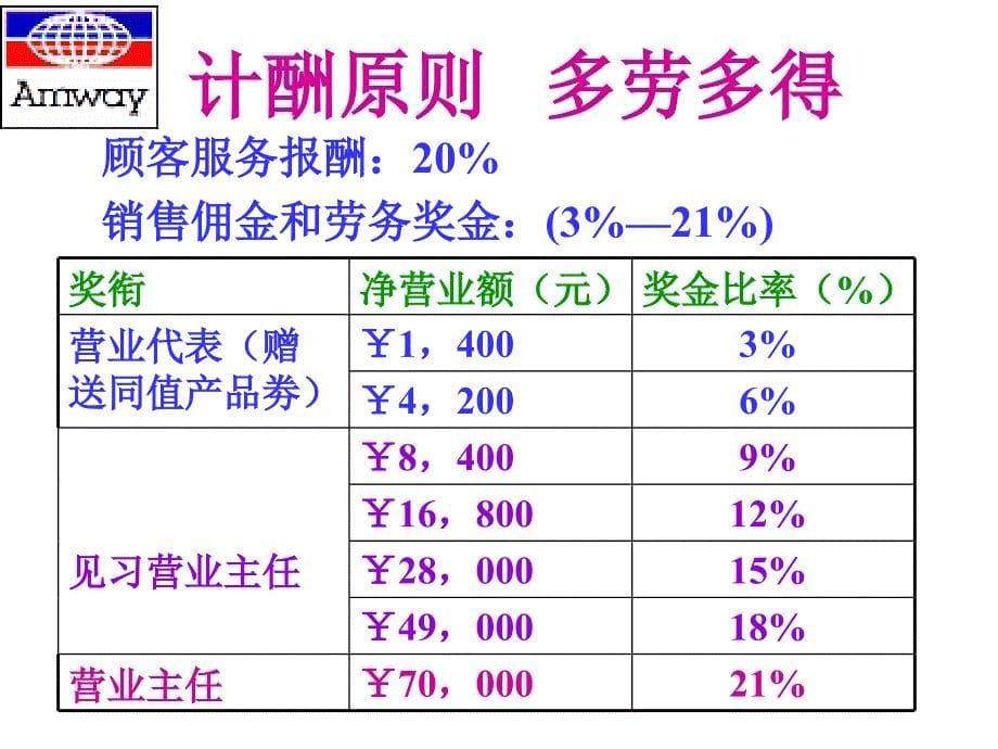 安利奖金制度1教材课程_第5页