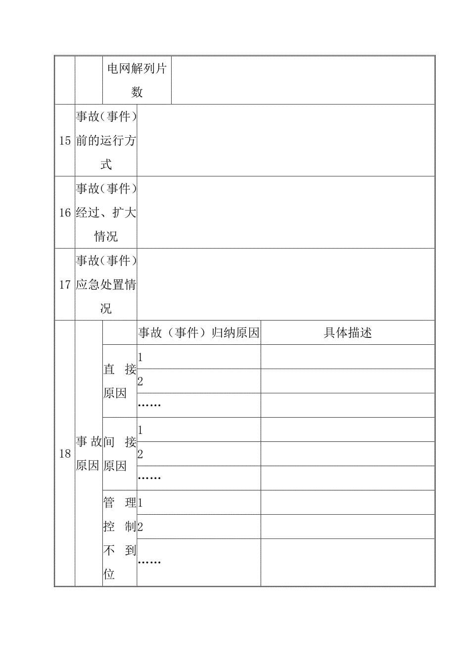 电力事故事件管理信息系统填报表_第5页